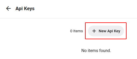 Emby Create API Key Button