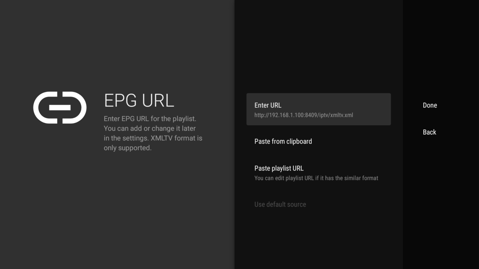 TiviMate EPG URL