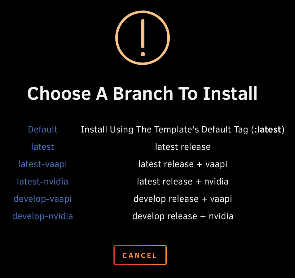 ErsatzTV Docker branches